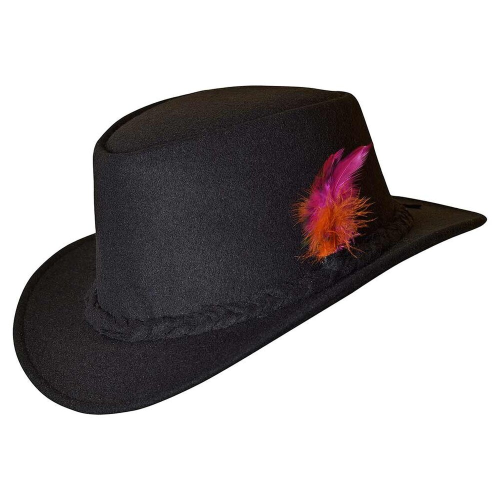 Black Men Hat Vintage Bavarian Western Hat Traditional Attire Lederhosen Hat NEW